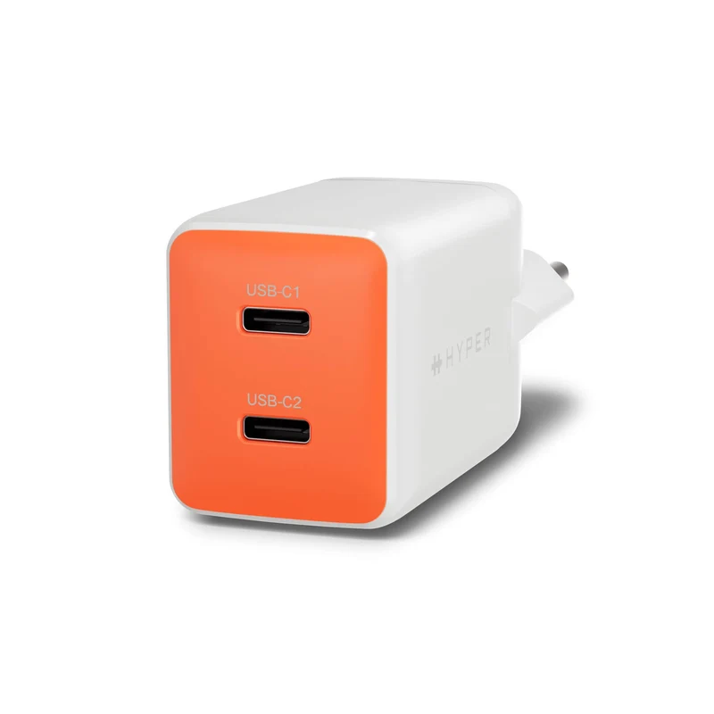 HyperJuice Flex 45 W GaN-Steckdosenladegerät – Orange (EU)