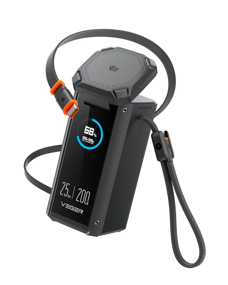 PowerTank™ Mini 25000mAh 225W Smart Power Bank with 25W Wireless Charging