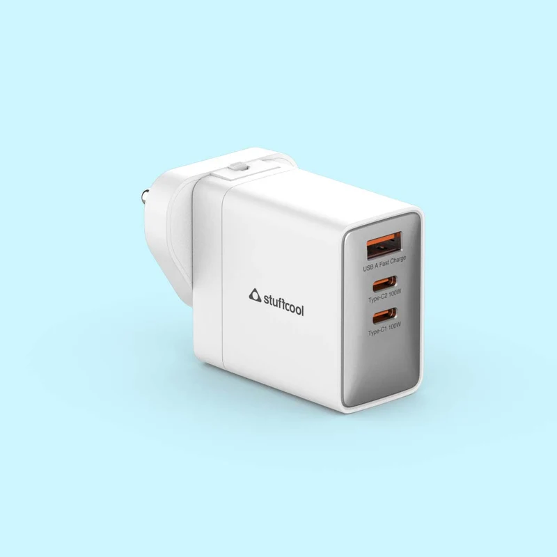 Nomad II 100W smallest GaN Charger With World Travel Plugs
