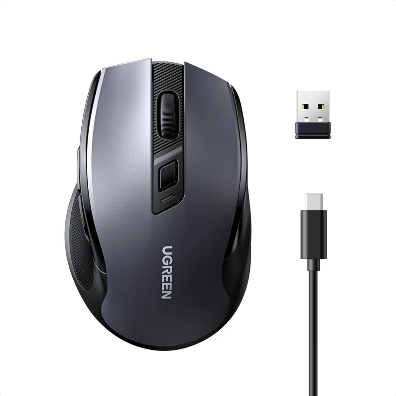 UGREEN Wireless Bluetooth Mouse and 2.4GHz Rechargeable Fast Charging