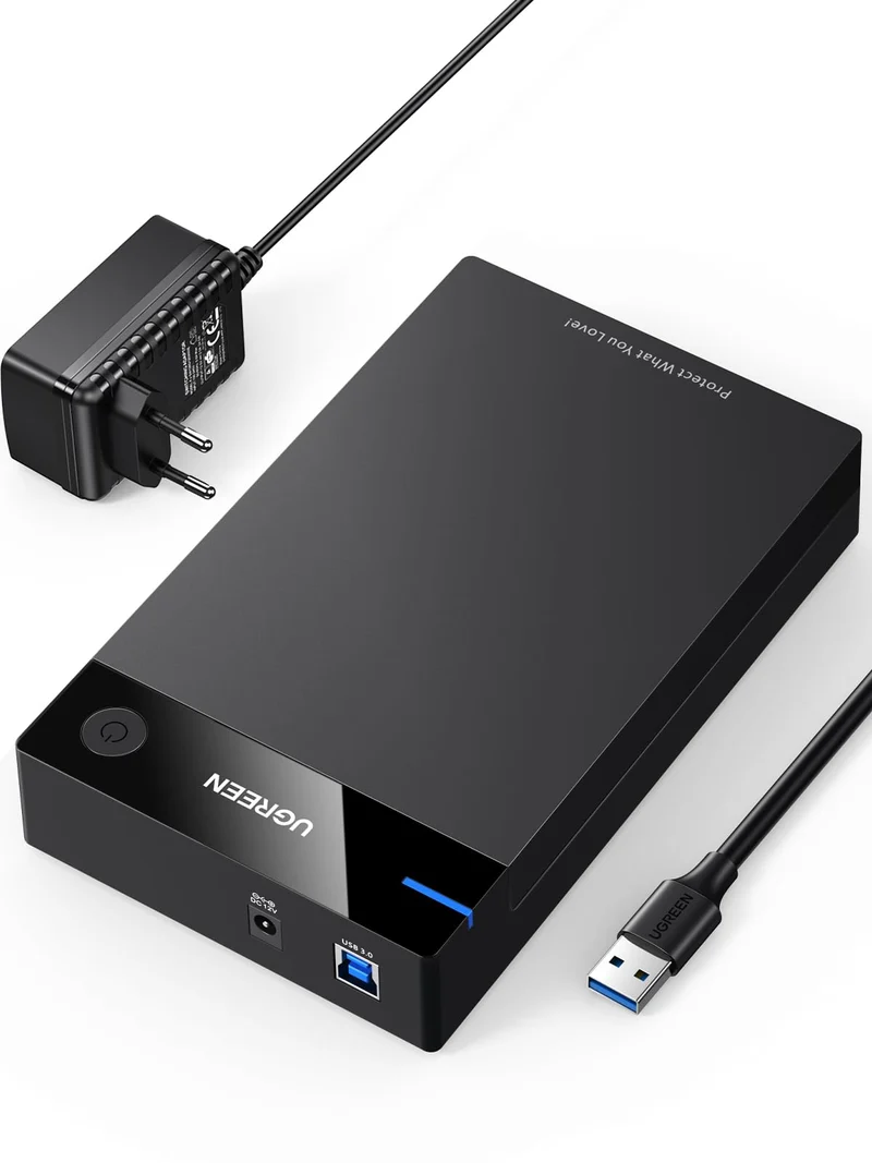 UGREEN External Hard Disk Case 3.5 Inch External Enclosure with UASP 5Gbps