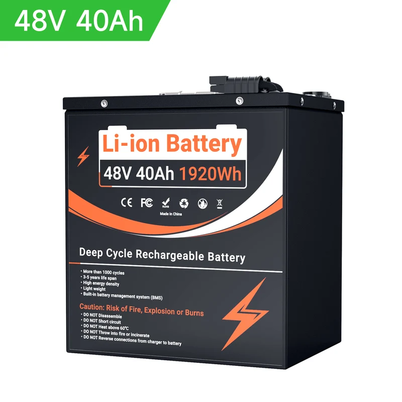 【EU-Lager】U003 48V 40A BMS50A 13S1P LiFePO4-Akku (ohne Ladegerät) Passend für 0-1800W Fahrräder, Motorräder und Dreiräder