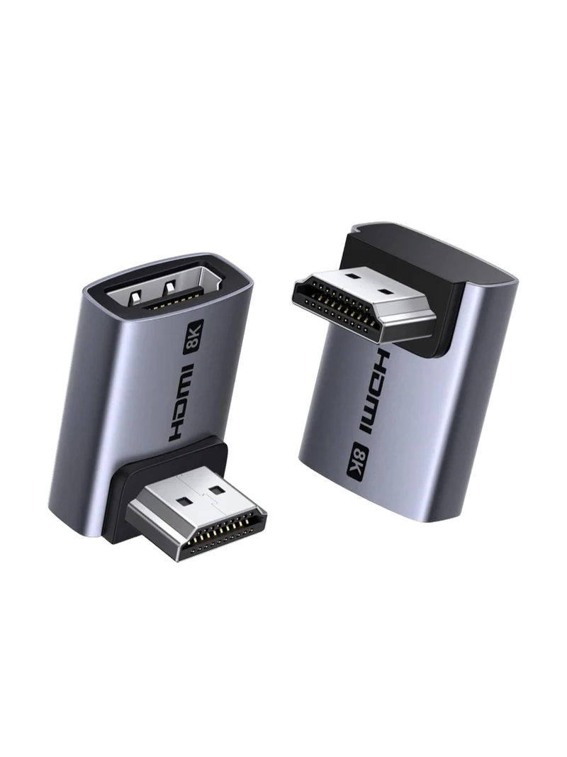 UGREEN 8K HDMI-Winkeladapter (90°/270°, 8K 60Hz, 48 Gbps, 2 Stück)