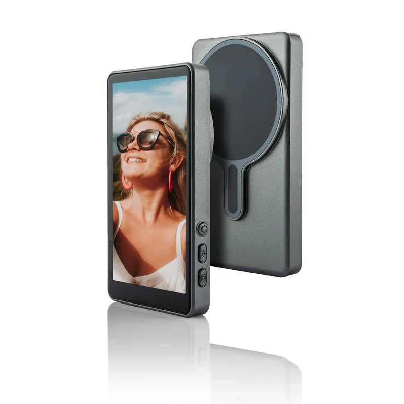 MOJOGEAR VS2 Selfie Vlog Monitor für iPhone und Android - Grau