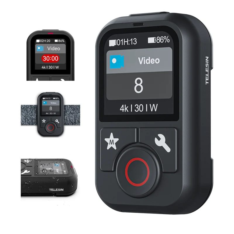 Telesin V2 Bluetooth-Fernbedienung für GoPro 13/12/11/10/9/8/Max – Wasserdicht
