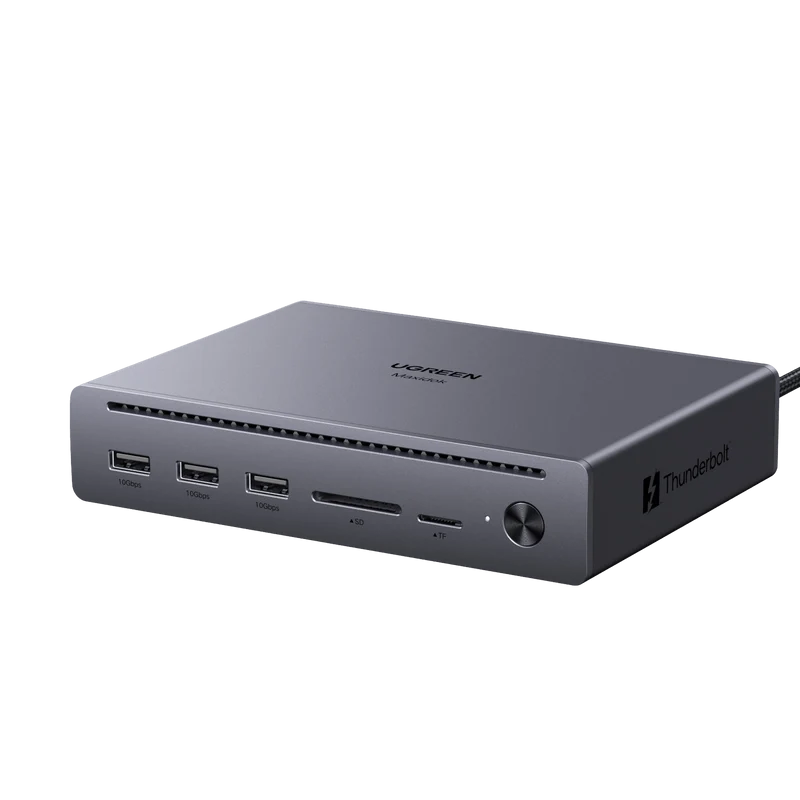 UGREEN Revodok Maxidok 10-in-1 Thunderbolt™ 5 Docking Station with Gigabit Ethernet – Dual 6K/8K Display for Mac & Windows