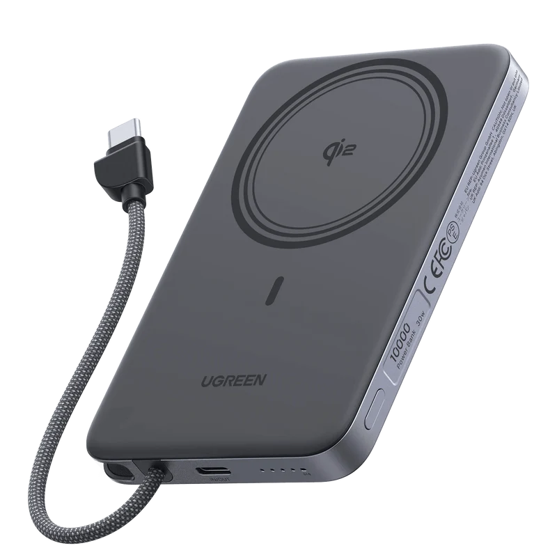 UGREEN MagFlow Air magnetische Powerbank (10000 mAh, Qi2 15W)
