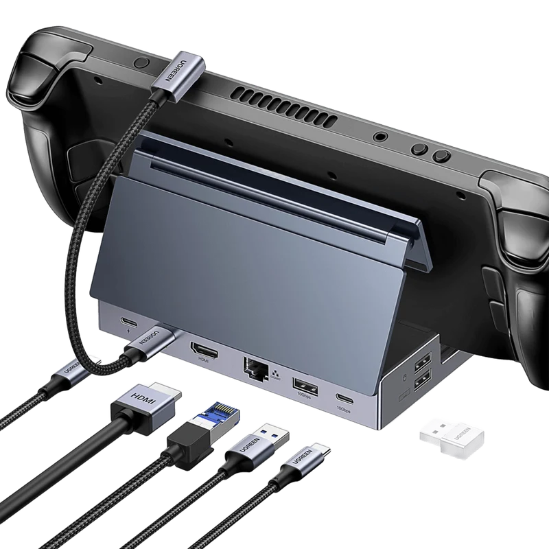 UGREEN Steam Deck 9-in-1 Dockingstation mit verstellbarem Standfuß