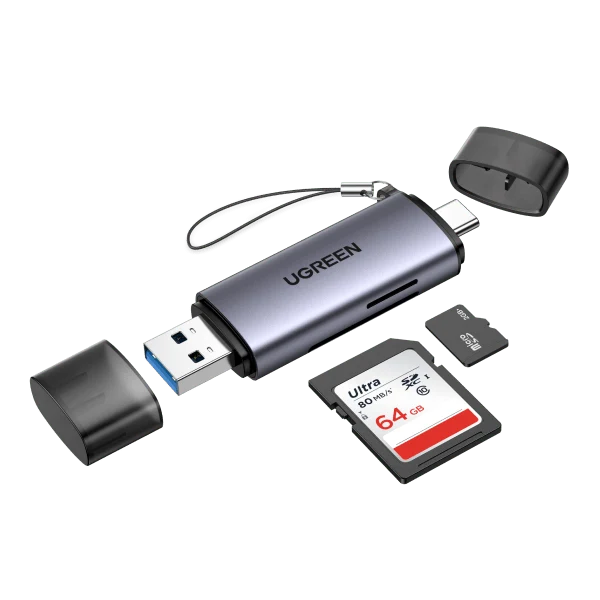 UGREEN USB 3.0 Micro SD Kartenleser OTG Aluminum