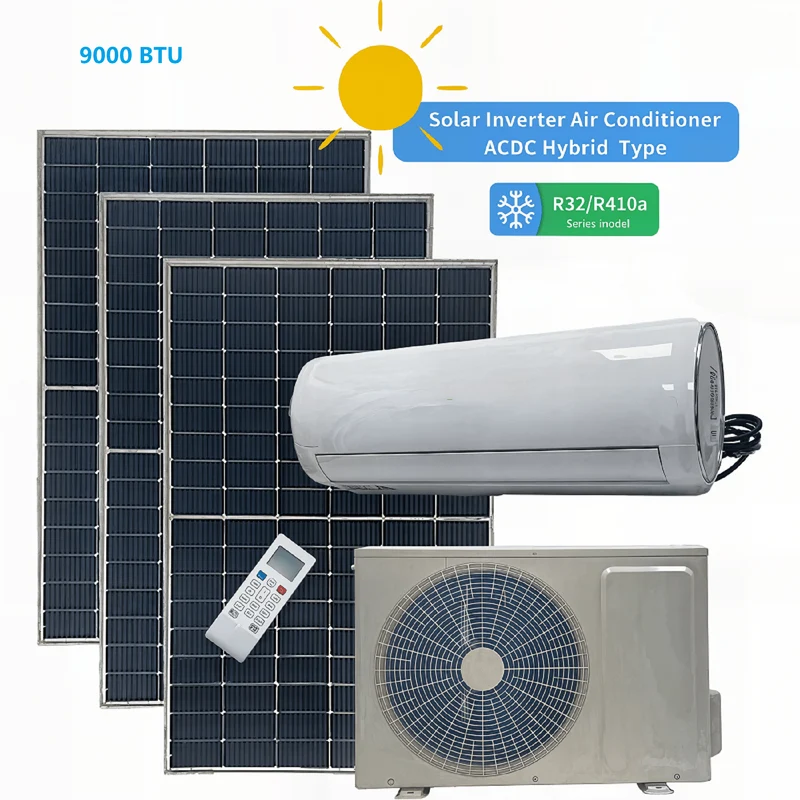 9000 BTU Hybrid-Solarklimaanlage – Off-Grid und Grid Ready