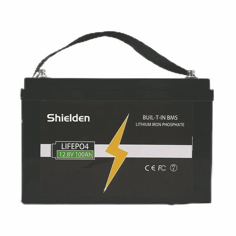 12.8 V 100 Ah Deep Cycle Energiespeicherbatterie für Solar, Golfwagen, Marine