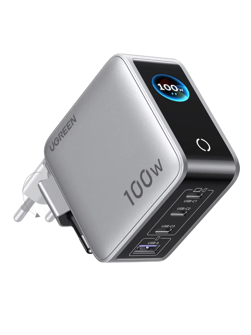 UGREEN Nexode Pro 100 W Ladegerät (4-in-1, Smart Display, GaN)