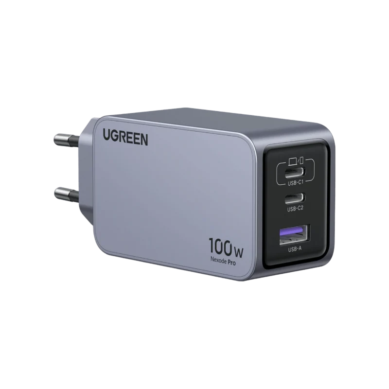 UGREEN Nexode Pro USB-C Mini Ladegerät (100W, 3-Ports, GaN)