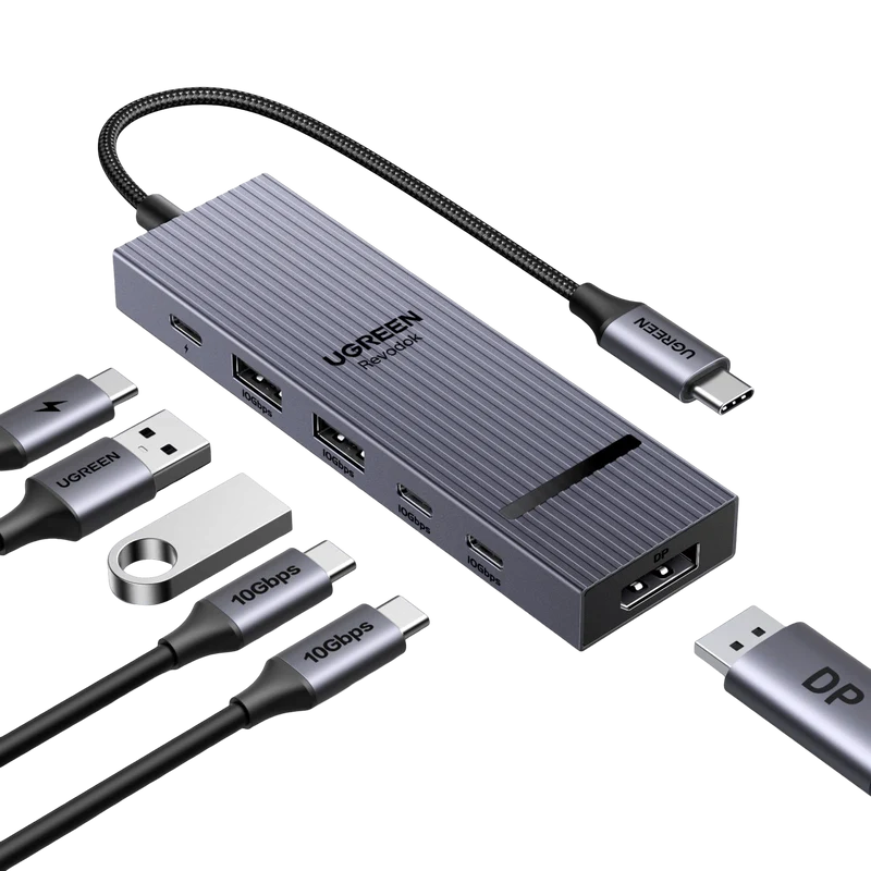 UGREEN Revodok Pro USB-C Hub (6-Port, 4K@60Hz, 10Gbps, 100W)