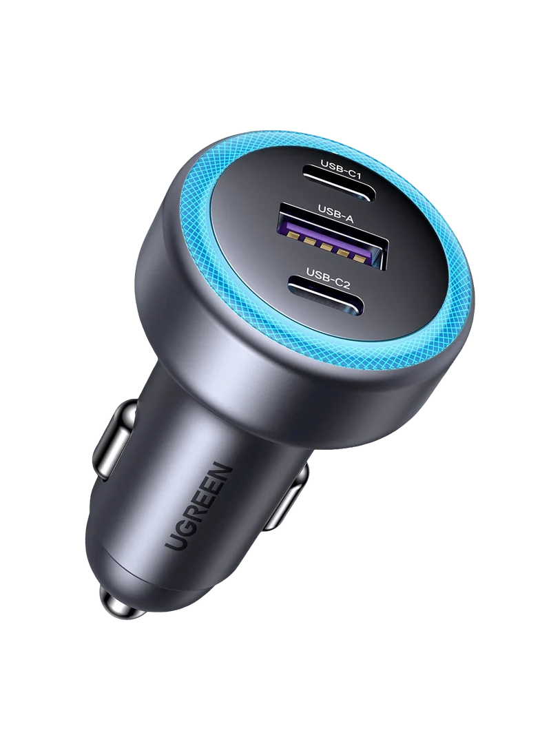 UGREEN 30W 3-Port USB-C Car Charger