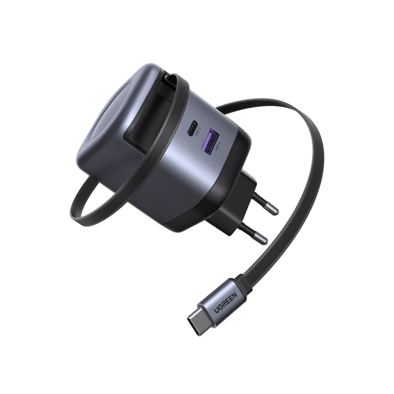 UGREEN Nexode 65W Charger with Retractable USB-C Cable