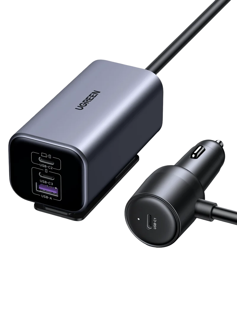 UGREEN 130W 4-Port GaN Car Charger