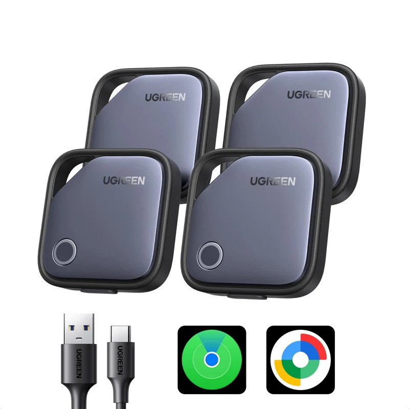 UGREEN FineTrack Duo Support iOS Find My or Android Find Hub 4 Pieces
