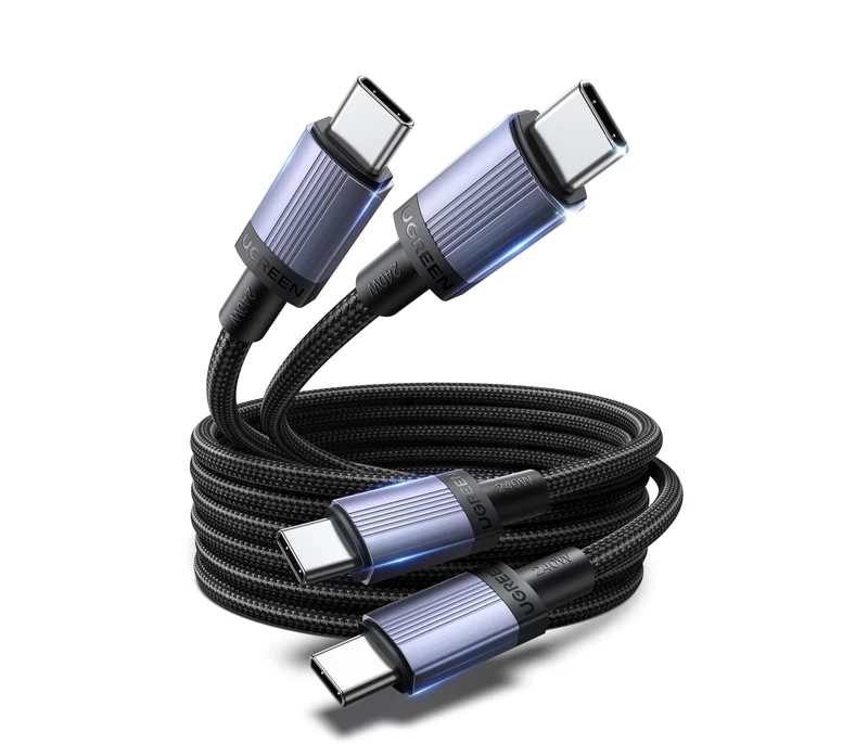 UGREEN Dual Pack USB C Cable 240W Quick Charge (1M)