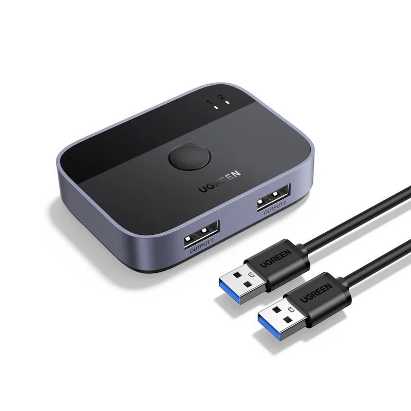 UGREEN Switch USB 3.0 KVM Switch 2 PC Inputs 2 Outputs