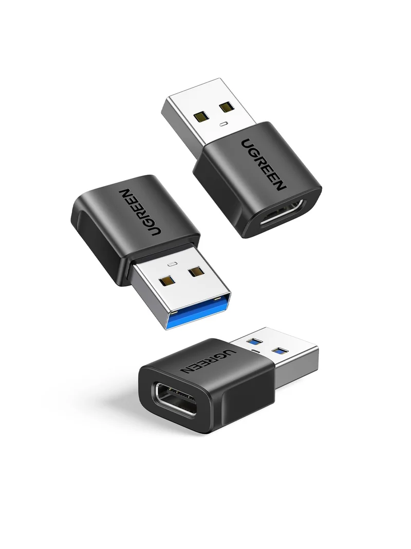 UGREEN USB C Adapter USB A 3.1 10Gbps 3 Pieces Male to Female Converter Type C Portable Compatible with iPhone 16 15 Pro Galaxy S25 S24 CarPlay iPad PC Laptop MacBook