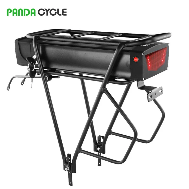 【UK LAGER】Panda Cycle S045 48V 20.8AH BMS50A 18650 Lithium-Heckträger-E-Bike-Akku für 0-1800W-Motor mit 4A-Ladegerät
