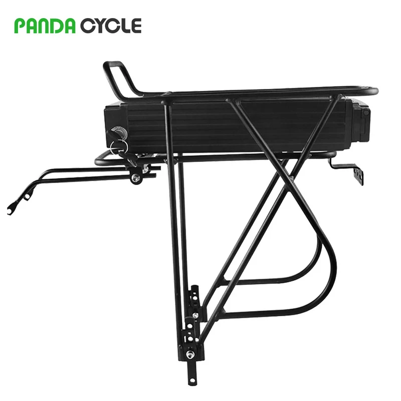【UK LAGER】Panda Cycle T032 48V 15Ah BMS30A Gepäckträger-E-Bike-Akku mit Gepäckträger und 4A-Ladegerät, passend für 0-1000W-Motoren