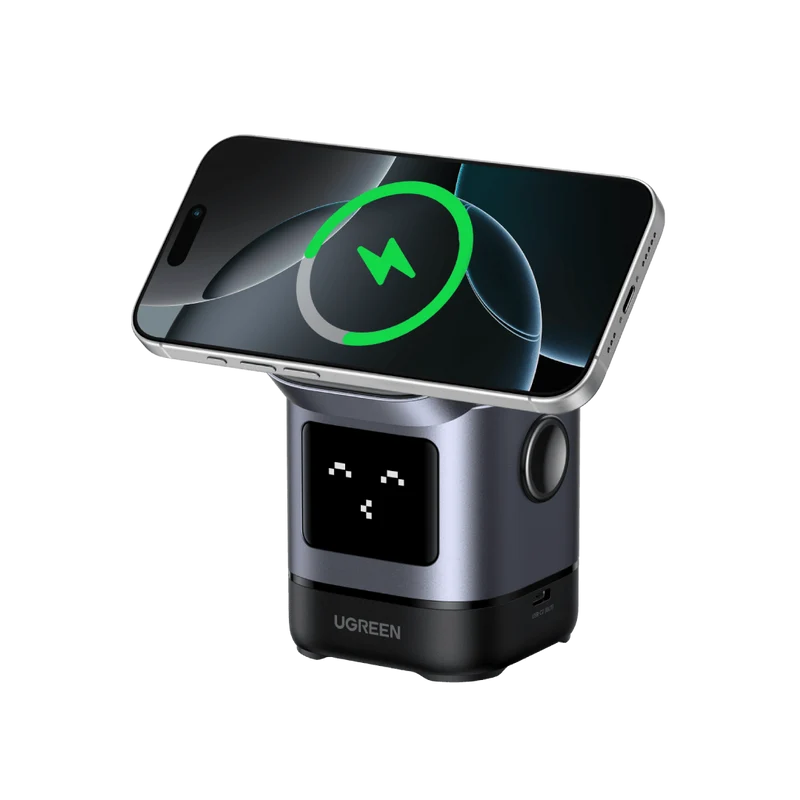 UGREEN Uno Magnetisches Kabelloses Ladegerät (15W, 2-IN-1)