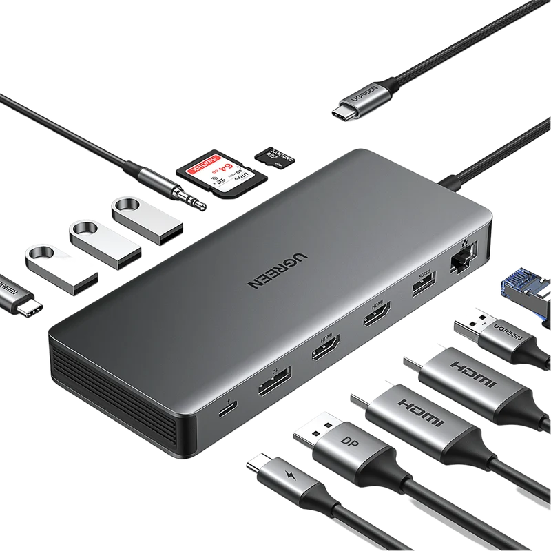 UGREEN Revodok Pro 313 USB-C Dockingstation (13-IN-1, Triple Display)