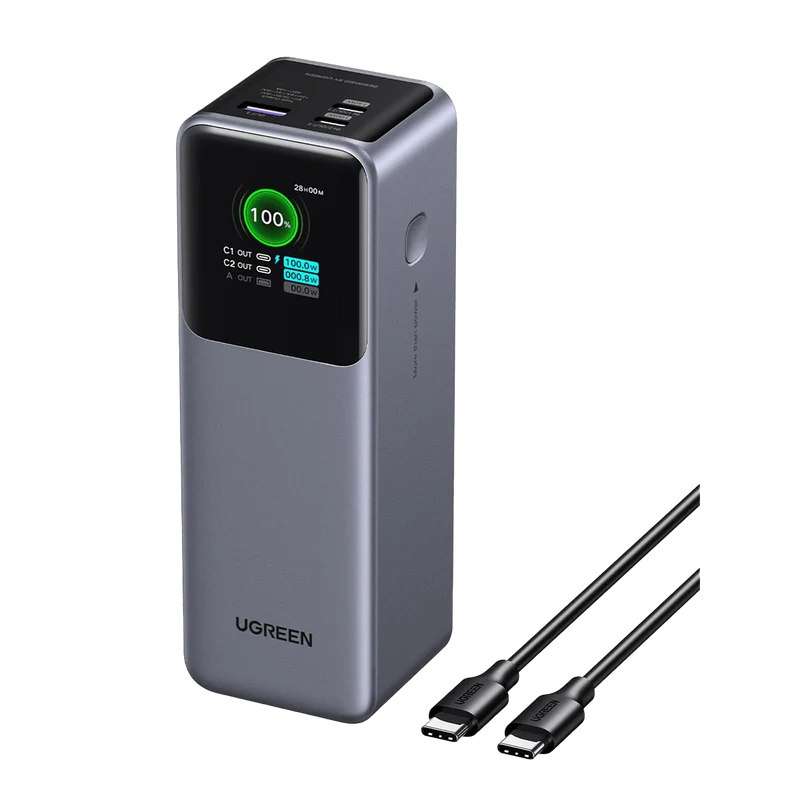 UGREEN Nexode Power Bank 25000mAh 200W with Smart Digital Display