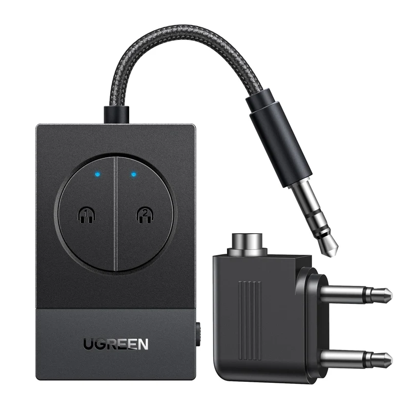 UGREEN Bluetooth 5.4 Transmitter for TV Airplane Aux 3.5mm Adapter Transmitter Bluetooth Audio for Headphones Speakers
