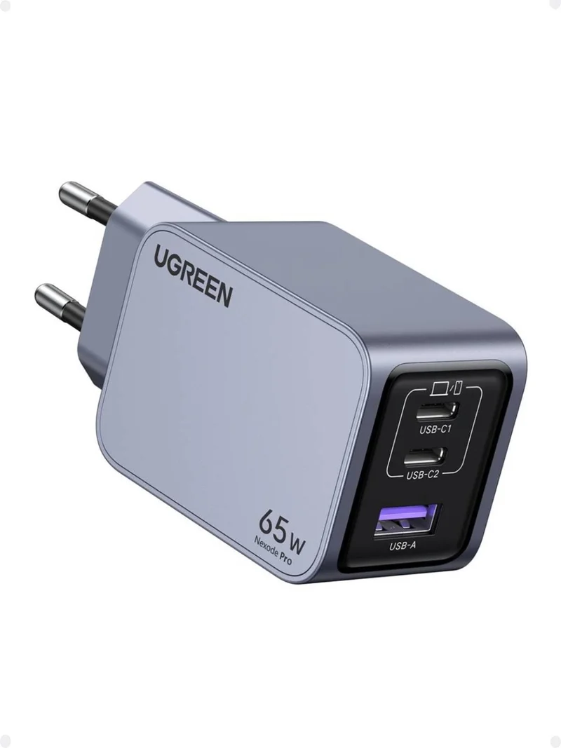 UGREEN Nexode Pro Cargador rápido GaN mini 65W de 3 puertos