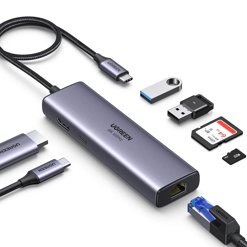 UGREEN Hub USB C 7 en 1 con HDMI 4K 60Hz