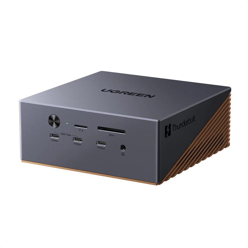 UGREEN Revodok Maxidok Docking Station Thunderbolt 5 17 en 1 – 8TB, Pantalla doble 6K/8K para Mac y Windows