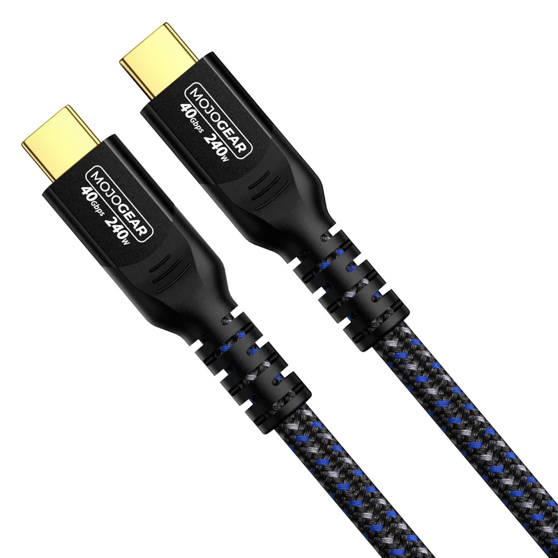 MOJOGEAR USB-C auf USB-C Kabel 240W 40Gbps USB 4.0 - 1,5m