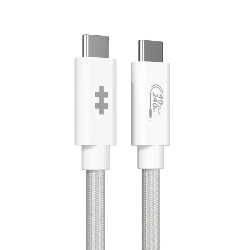 HyperDrive Next USB4 Typ-C Performance Kabel (1.2m/4ft) - Weiß