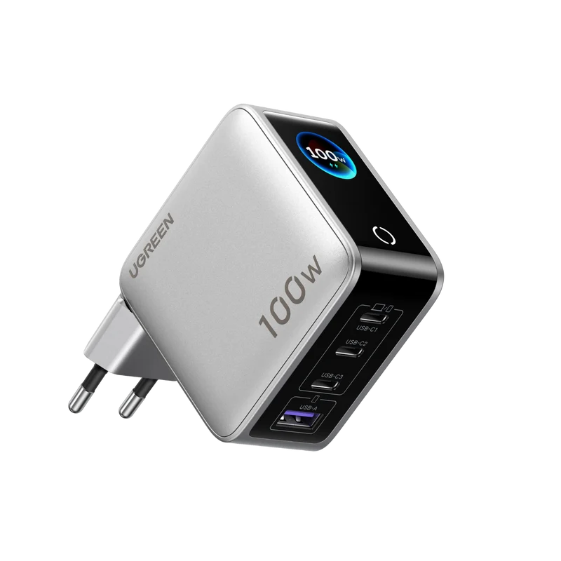 UGREEN Nexode Pro Smart Display Charger (100W, 4-Port, GaN)