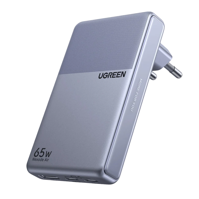UGREEN Nexode Air Slim Charger (65W, 3-Port, Foldable Plug)