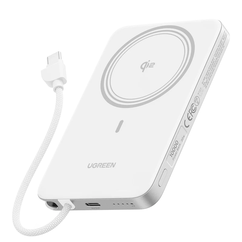 UGREEN MagFlow Air Magnetic Power Bank (10000mAh, Qi2 15W)