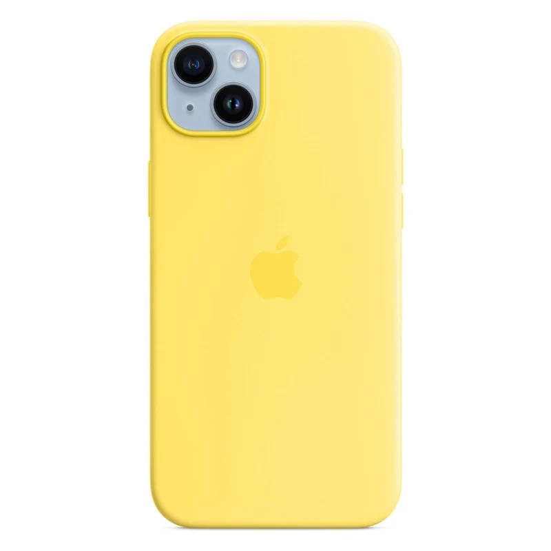 Apple Silikon Case mit MagSafe für iPhone 14 Plus Kanariengelb