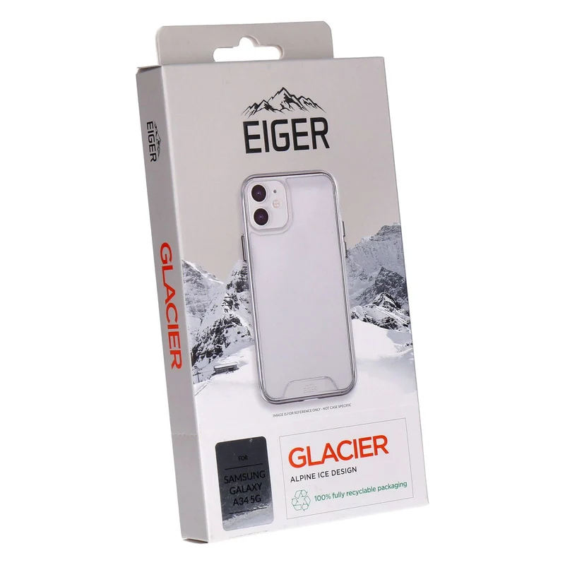 Eiger Glacier Case für Samsung A34 5G Glacier transparentes Hard-Cover
