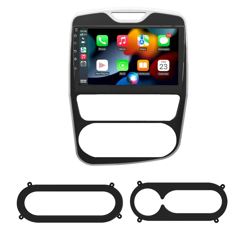 AWESAFE Autoradio Android 15 pour Renault Clio 4 2012-2019,10 Pouces Bluetooth DSP GPS Sans fil Carplay&Android auto Image inversée Commandes au volant