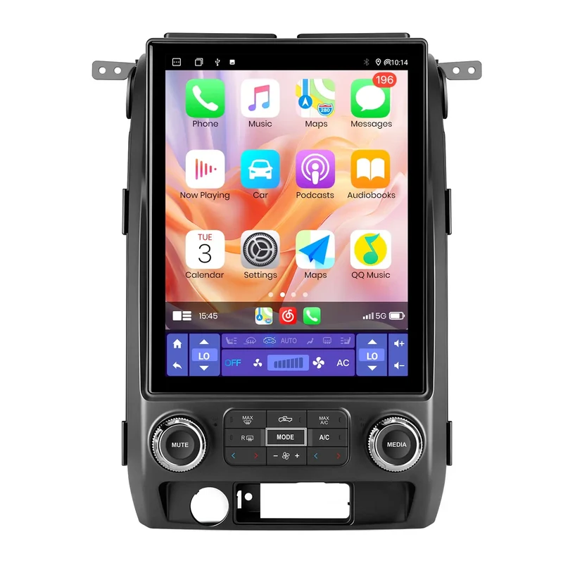 AWESAFE Radio Stereo 4GB+64GB with Wireless CarPlay & Android Auto Bluetooth WiFi for Ford F150 2009-2012