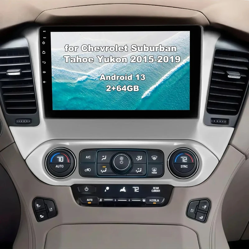 AWESAFE Car Radio with Wireless CarPlay & Android Auto GPS for Chevy Suburban Tahoe Yukon 2015-2019