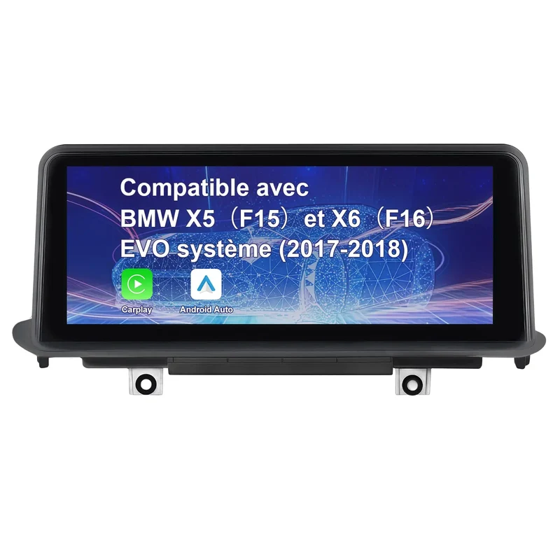 AWESAFE Android 13 2 Din Bluetooth Stéréo Autoradio 10.25 Pouces Écran Multimédia pour BMW X5 F15 X6 F16 2017-2018(EVO) avec GPS Navi Carplay Android Auto WiFi Bluetooth Commande Au Volant -2G+8G