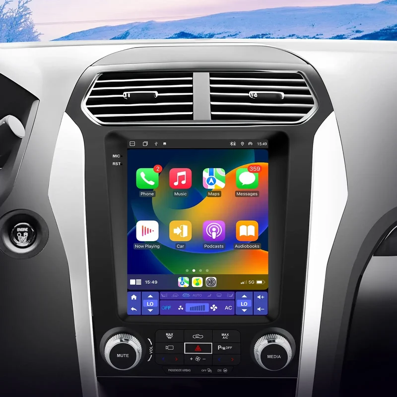 AWESAFE Car Stereo with Wireless CarPlay & Android Auto for Ford Explorer - . Inch Touchscreen 2G 2011-2019