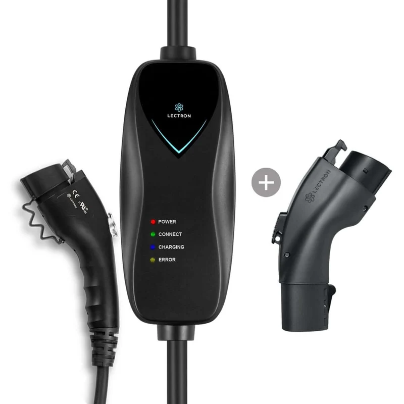 Lectron Tesla (NACS) to J1772 Adapter + Level 1 J1772 Portable Charger (NEMA 5-15 Version) Bundle