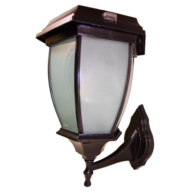 Mountable Flickering Flame Solar Coach Lamp Light