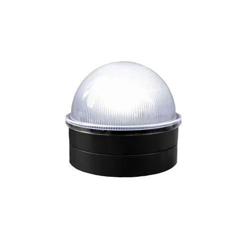 Summit Solar Chain Link Fence Cap Lights in Black or Silver 2 Pack