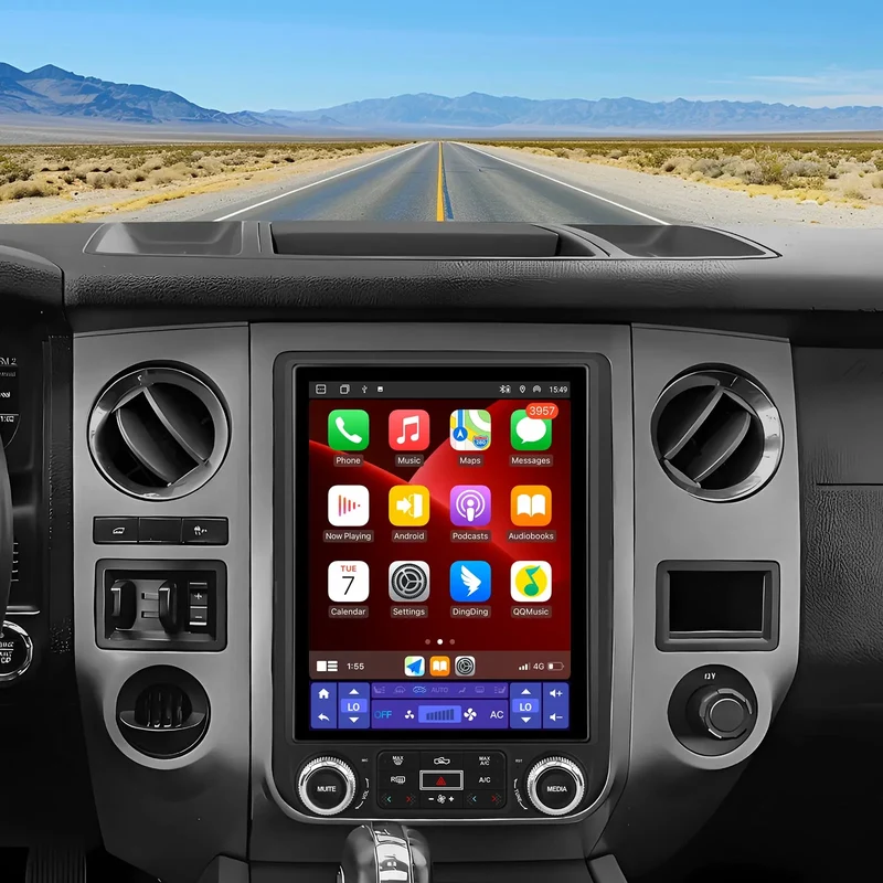 AWESAFE Car Stereo Touchscreen with Wireless CarPlay & Android Auto GPS for Ford Expedition 2015-2017